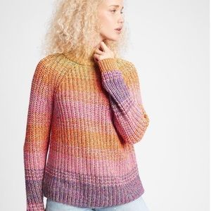 Gap Knit Multicolored Ombre Turtleneck Sweater